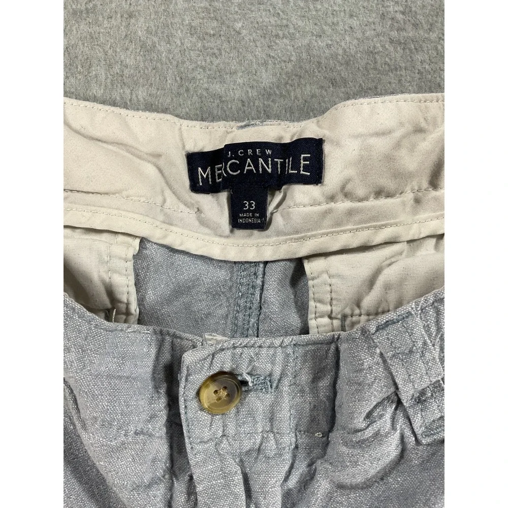 J.Crew Mercantile Mens Linen Cotton Blend Shorts Size 33 7
